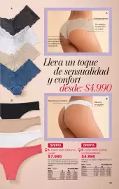 Catálogo Leonisa Página 40: Calzon estilo colaless semidescaderado €4.990,00, Calzon estilo hipster en encaje €7.990,00