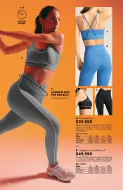 Catálogo Leonisa Página 66: Cortes - legging con pretina en v €49.990,00, Top deportivo €32.990,00