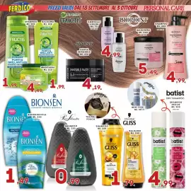 Volantino Ferdico Pagina 6: FERDICO SHAMPOO ML 250 VARI TIPI PREZZI VALIDI DAL 18 SETTEMBRE AL 3 OTTOBRE PERSONAL CARE