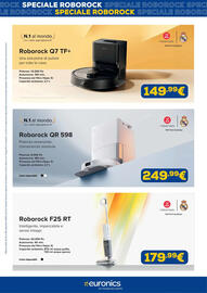 Volantino Euronics Pagina 2: Roborock QR 598 €249,99, Roborock F25 RT €179,99