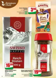 Dino gazetka tydzień 38 Strona 12: Kawa zbożowa Anatol €3,99, Kawa rozpuszczalna Reich Rösten Swisso €19,99