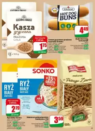 Dino gazetka tydzień 38 Strona 23: Bułki Hot Dog Schulstad €4,49, Makaron pełnoziarnisty świdry Arc-Pol €3,59