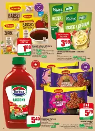 Dino gazetka tydzień 38 Strona 26: Ketchup Tortex €5,45, Danie puree boczek i cebulka Knorr €3,99