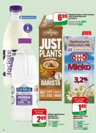 Dino gazetka tydzień 38 Strona 44: Mleko UHT Mlekovita 3,2% €1,49, Napój owsiano-karmelowy Just Plants Barista Tymbark €6,99
