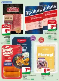 Dino gazetka tydzień 38 Strona 45: Szynka konserwowa eksportowa Krakus €3,89, Krokiety z pieczarkami i serem SmakMAK €7,99