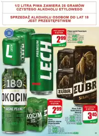 Dino gazetka tydzień 38 Strona 49: Piwo Okocim Okocimskie €2,99, Piwo Lech Premium €2,99