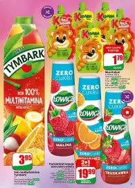 Dino gazetka tydzień 38 Strona 5: Koncentrat napoju zero cukru Łowicz pomarańcza €13,32, Sok multiwitamina Tymbark €3,95