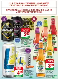 Dino gazetka tydzień 38 Strona 50: Napój piwny Garage Hardcore Lemon & Lime Shock €2,65