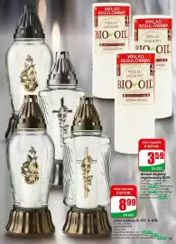 Dino gazetka tydzień 38 Strona 59: Znicz szklany S-977 €8,99, Wkład olejowy regulowany BIO9 Bio Oil €3,59