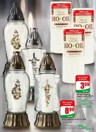 Dino gazetka tydzień 38 Strona 59: Znicz szklany S-977 €8,99, Wkład olejowy regulowany BIO9 Bio Oil €3,59
