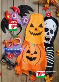 Dino gazetka tydzień 38 Strona 61: Opaska świecąca na Halloween €6,99, Strój na Halloween €19,99