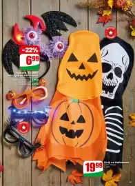 Dino gazetka tydzień 38 Strona 61: Opaska świecąca na Halloween €6,99, Strój na Halloween €19,99