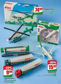 Dino gazetka tydzień 38 Strona 63: Samolot Dino €15,99, Ciężarówka Dino €9,99