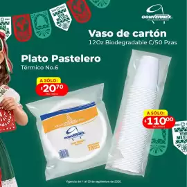 Catálogo Ofix Página 4: Convermex Plato Pastelero Térmico No.6 €20,70