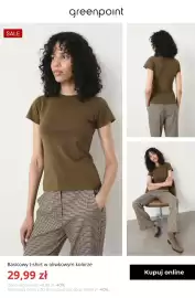 Greenpoint gazetka tydzień 38 Strona 2: Basicowy t-shirt w oliwkowym kolorze Greenpoint €29,99