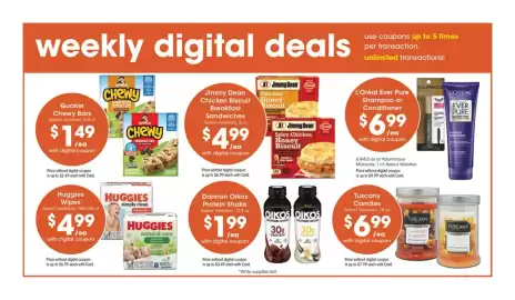 Gerbes weekly ad week 38 Page 3: Tuscany Candles €6,99, Dannon Oikos Protein Shake €1,99