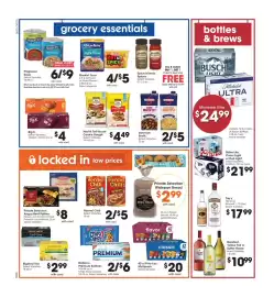 Gerbes weekly ad week 38 Page 7: Barefoot, Yellow Tail or Sutter Home €10,99, Tito's or Smirnoff €17,99