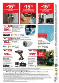 Catalogue Leroy Merlin page 4: BOSCH BROYEUR VÉGÉTAUX ÉLECTRIQUE €399,00, WORX PERCEUSE-VISSEUSE 20 V €59,90