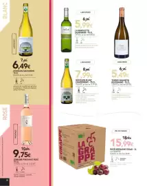 Catalogue naturéO page 10: La marouette sauvignon languedoc 75 cl €5,99, Hérisson blanc chardonnay €7,99