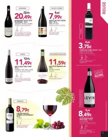 Catalogue naturéO page 5: Villa noria levin sans alcool pinot noir €8,49, Famille delgado grenache syrah rouge 75 cl €3,75