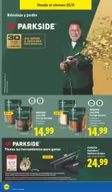 Catálogo Lidl semana 39 Página 12: Parkside lasur pur de larga duración €14,99, Parkside lasur pur de larga duración €14,99