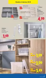 Catálogo Lidl semana 39 Página 21: W5 bandejas organizadoras €4,99, Colgadores €1,49