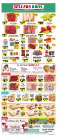 Sellers Bros weekly ad week 38 Page 1: Fresh Green Tunas €9,99, Split Chicken Breast €1,27