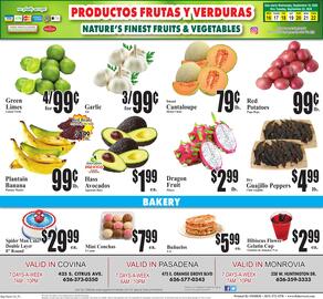 Baja Ranch weekly ad week 38 Page 4: Dry Guajillo Peppers €4,99, Red Potatoes €0,99