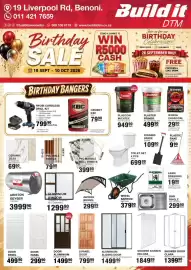 Build It catalogue Page 1: ALUMINIUM WINDOW €1.299,90, ARISTON GEYSER €3.999,90