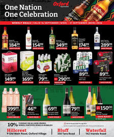 Oxford Freshmarket catalogue week 38 Page 16: Carling Black Label Beer Cans €89,99, Rain Dance Box Wine €149,99