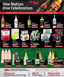 Oxford Freshmarket catalogue week 38 Page 16: Carling Black Label Beer Cans €89,99, Rain Dance Box Wine €149,99