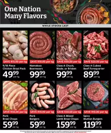 Oxford Freshmarket catalogue week 38 Page 2: Namakwa Boerewors €99,99, Class A Chuck, Blade, or Brisket €99,99