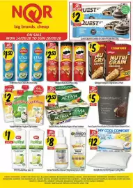 NQR catalogue week 38 Page 1: Kellogg's Nutrigrain Original Bars €5,00, Yoplait PetitMiam Yoghurt €2,00