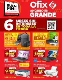 Catálogo Ofix Página 1: Hp multifuncional ink advantage 2374 €1.175,00, Laptop hp €8.990,00