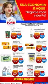 Catálogo Tonin Superatacado Página 1: Toscano - vinagre €1,69, Bauducco - biscoito chocobiscuit €5,99