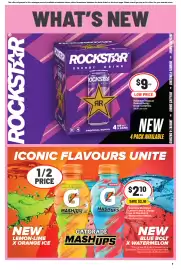 IGA catalogue week 38 Page 16: NEW Gatorade MashUps Lemon‑Lime & Orange Ice or Blue Bolt & Watermelon 600mL €2,10