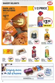 IGA catalogue week 38 Page 23: Papa Joe’s Bread Selected Varieties €6,50, Tip Top Muffins Selected Varieties €3,20