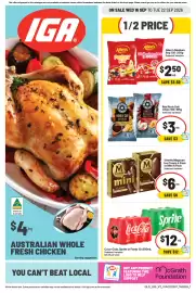 IGA catalogue week 38 Page 7: Allen’s Medium Bag 130‑200g Selected Varieties €2,50