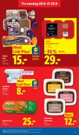 Lidl tilbudsavis uge 39 Side 10: Pågen Brød €15,00, Tulip Pålækker Pålægssalat €12,00