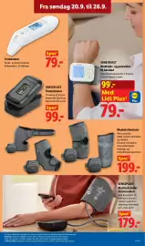Lidl tilbudsavis uge 39 Side 22: Sonos Termometer €79,00, SensiPlast Pulsoximeter €99,00