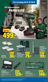 Lidl tilbudsavis uge 39 Side 32: Parkside Momentnøglesæt €149,00, Parkside Gasloddekolbesæt €129,00