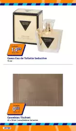 Action Flugblatt woche 38 Seite 11: Gewebtes Tischset €0,62, Guess Eau de Toilette Seductive €14,89