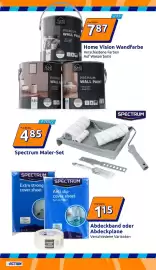 Action Flugblatt woche 38 Seite 13: Home Vision Wandfarbe €7,87, Spectrum Maler-Set €4,85