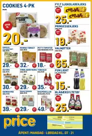 Price Lagerbutikk kundeavis Side 2: Tabasco €35,00, Cornells Fylt sjokoladekjeks €25,00
