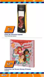Catalogue Action semaine 38 page 29: Disney Princess Calendrier de l'Avent €12,99, Hamlet Chips de chocolat €2,55