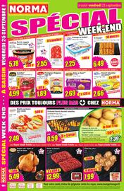 Catalogue Norma semaine 39 page 14: RANA Tortellini €4,99, Galbani Parmigiano Reggiano râpé fin €1,89
