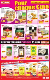 Catalogue Norma semaine 39 page 8: GOELETTE Sardines €1,09, Saucisson €9,99