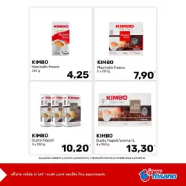 Volantino Iper Tosano settimana 38 Pagina 1: Kimbo Gusto Napoli €10,20, Kimbo Macinato fresco €7,90