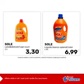 Volantino Iper Tosano settimana 38 Pagina 6: Sole lana&delicati/capi scuri €3,30, Sole liquido bianco splend €6,99