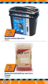 Volantino Action settimana 38 Pagina 26: Secchio vernice Spectrum €1,49, Bastoncini masticabili per cani Furry Friends €2,69